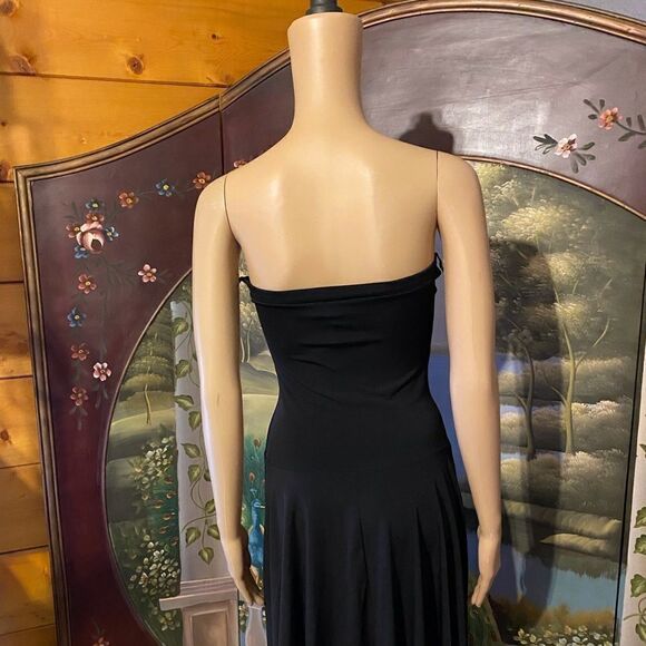 Black Strapless Cocktail Dress, Size Small - Picture 6 of 6